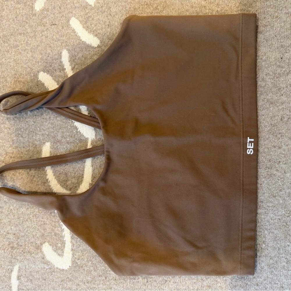 SET Active Brown Tank Top